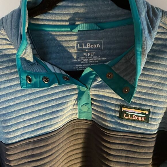 L.L. Bean Airlight knit pullover fleece - Picture 2 of 3